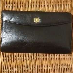 BOSKA leather checkbook wallet